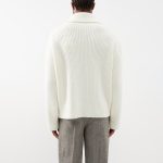 Long-Sleeved Wide-Neck Sweater For Men