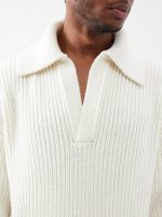 Long-Sleeved Wide-Neck Sweater For Men