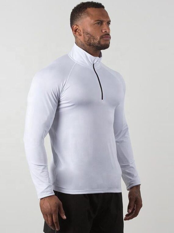 Men's T-Shirt With Zipper WY46