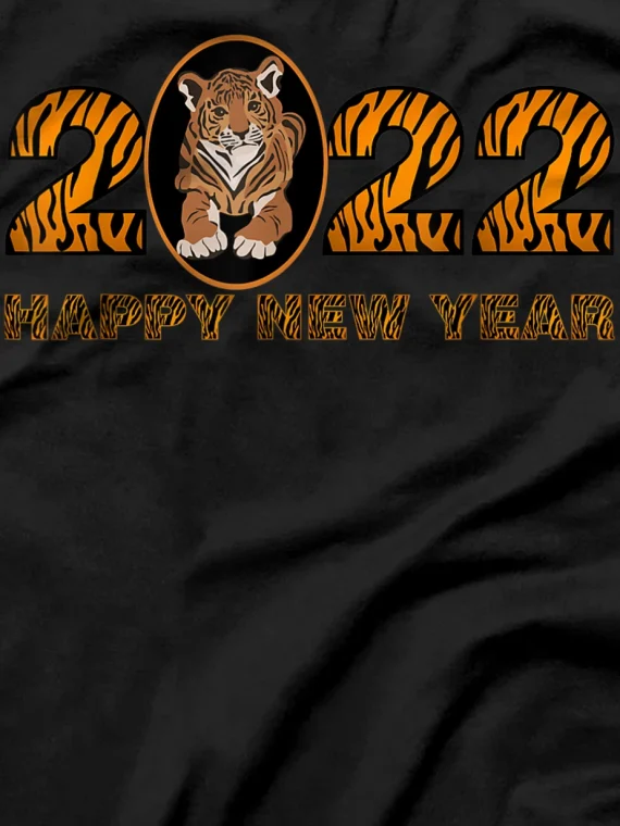 2022 Chinese New Year Water Tiger Image Zodiac Symbol T-Shirt