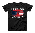 American Flag Sunglasses Lets Go Darwin T-Shirt