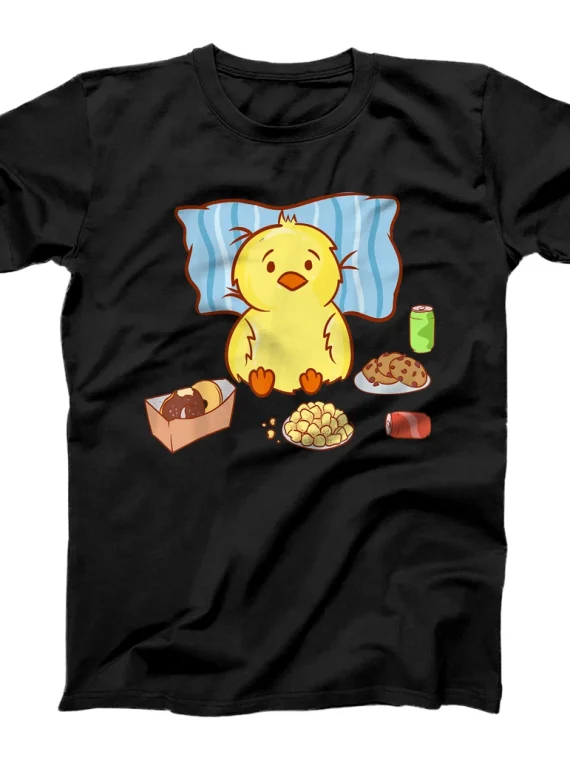 Cute Kawaii - Fast Food Chick - Aesthetic Japanese T-Shirt