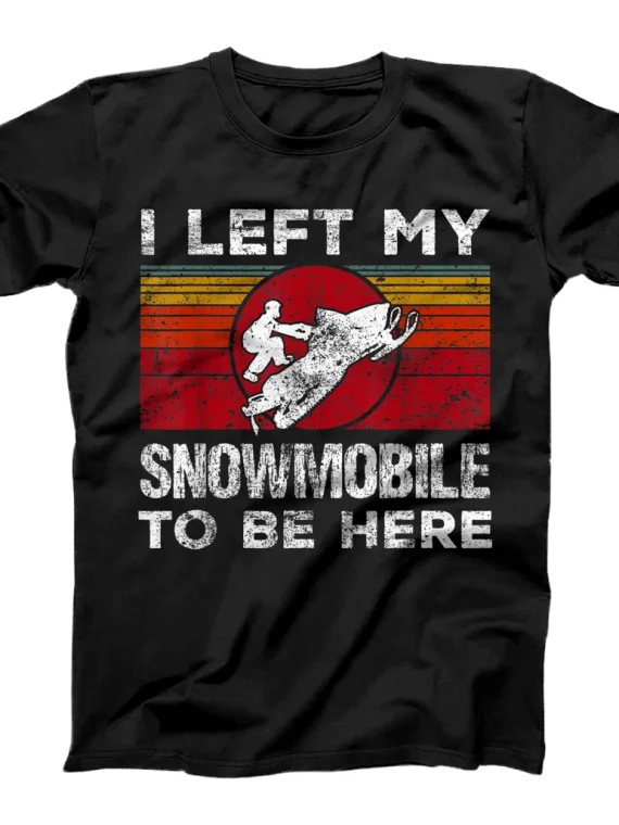 Funny Snowmobile Lover Clothing Snowmobiling Skimobile Snow T-Shirt