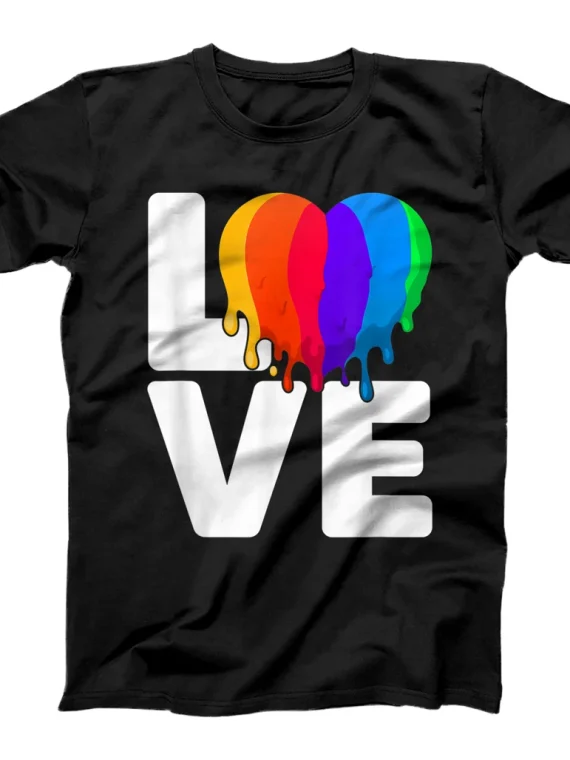 LOVE Rainbow Lesbian Gay Pride Month Transgender LGBT T-Shirt