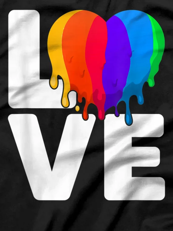 LOVE Rainbow Lesbian Gay Pride Month Transgender LGBT T-Shirt